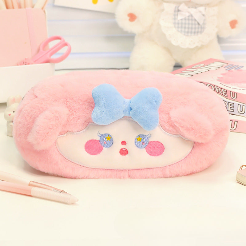 Wholesale Large Capacity Cartoon Plush Pencil Case