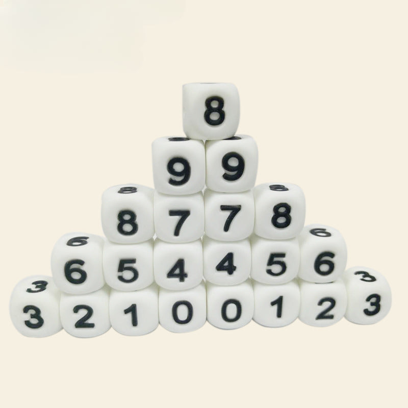 Wholesale 100pcs 12MM DIY Abacus Beads Silicone Small Spacer Beads