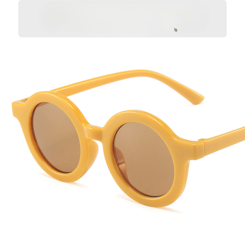 Wholesale Children's Colored Small Round Frame PC Sunglasses