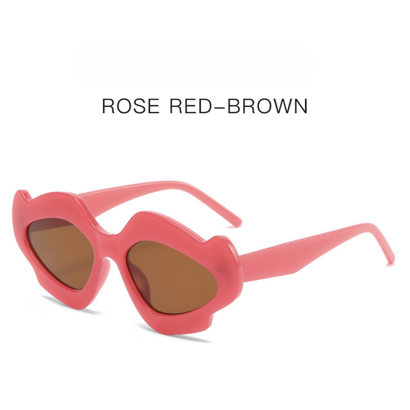Wholesale New Flower Irregular PC Sunglasses