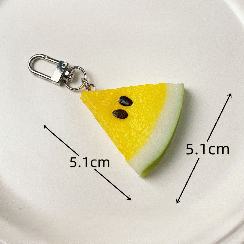 Wholesale Simulation PVC Simulation Fruit Keychain