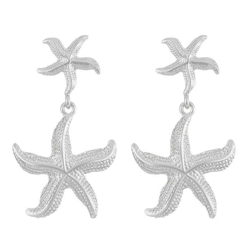 Wholesale Beach Wind Sea Star Conch Creative Personality Summer Versatile Earrings