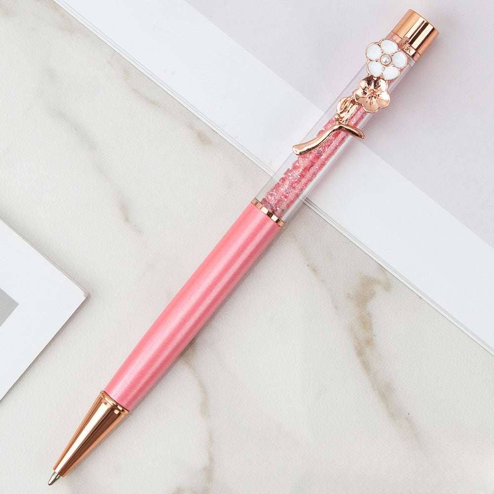 Wholesale Creative Flower Metal Rhinestone Ballpoint Pen