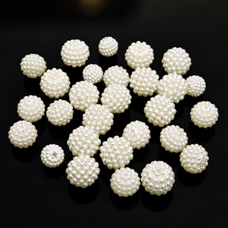 Wholesale 100pcs ABS Bayberry Beads Gypsophila Imitation Pearl Ball Wedding Flower Ball DIY Beads