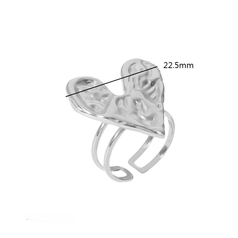 Wholesale Valentine's Day Stainless Steel Lava Love Rings