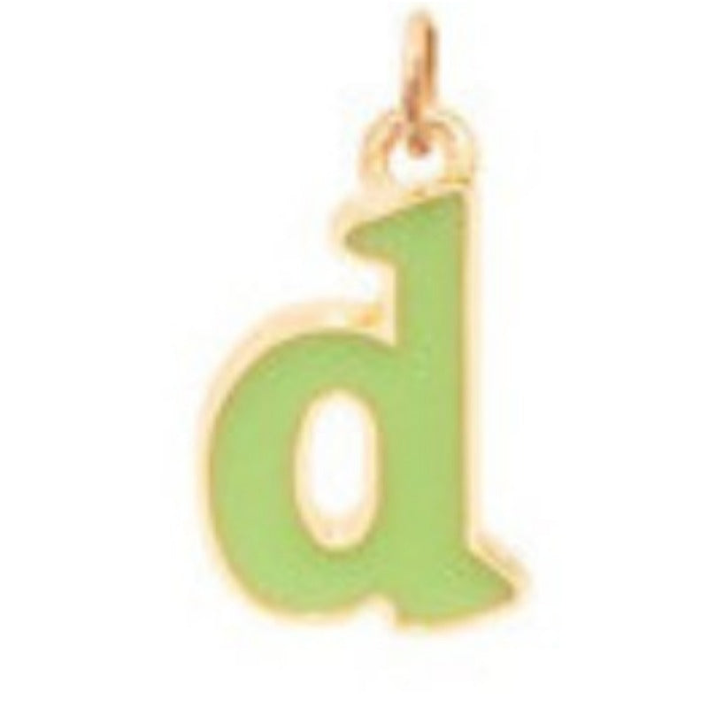 Wholesale Candy Colored Letter Titanium Steel Necklaces