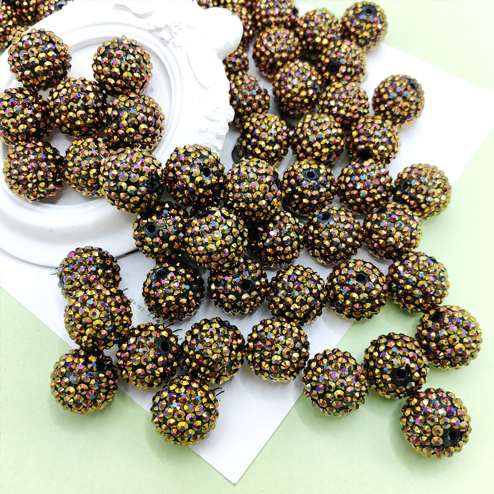 Wholesale 20MM Acrylic Dark Brown Diamond Balls