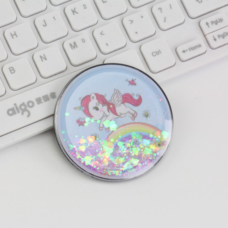 Wholesale Creative Cartoon Magnet Flowing Sand PVC Soft Rubber 3D Refrigerator Adhesive