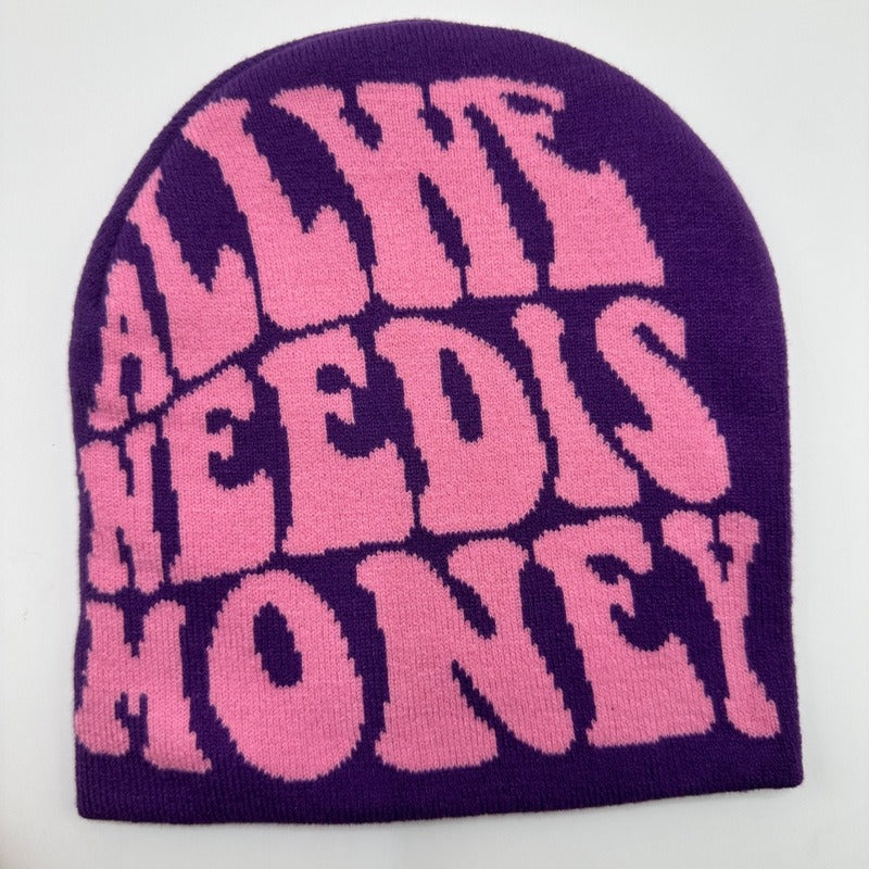 Wholesale Knitted Jacquard Hip-hop Letter Wool Hat