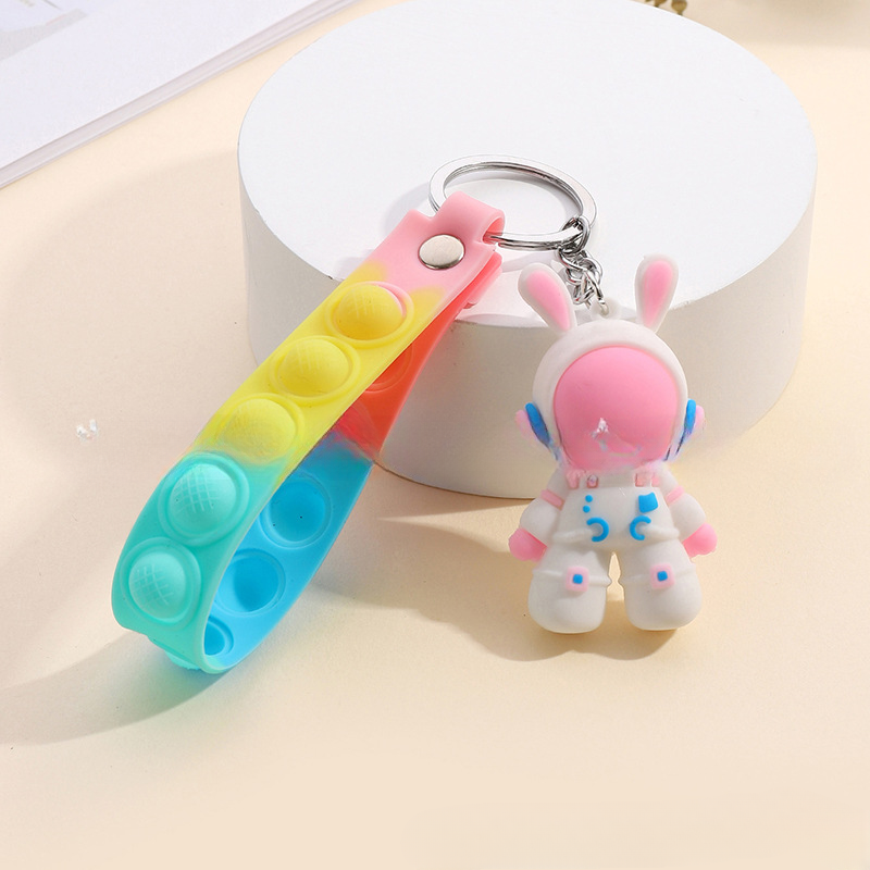 Descompresión de silicona al por mayor de cuero de cuero llave de conejo