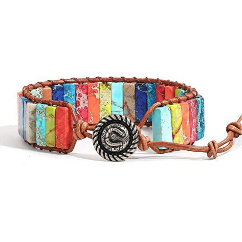 Wholesale Handmade Woven Leather Zircon Bracelets