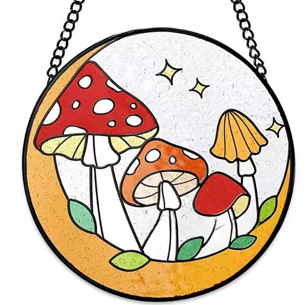Wholesale Acrylic Mushroom Decoration Pendant Car