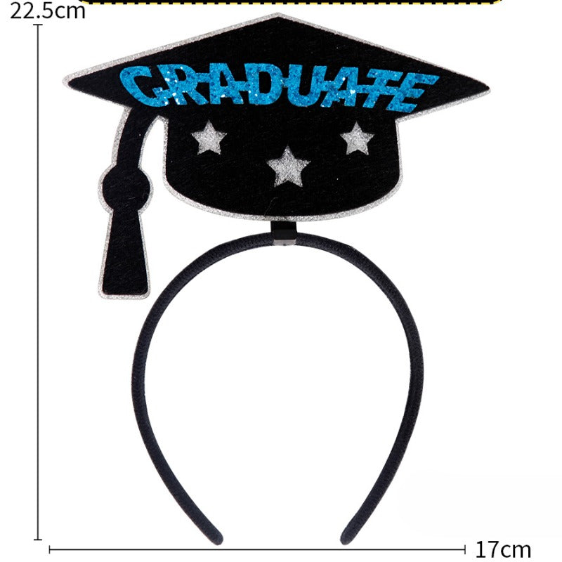 Wholesale Graduation Season Bachelor's Hat Certificate Plastic Headband