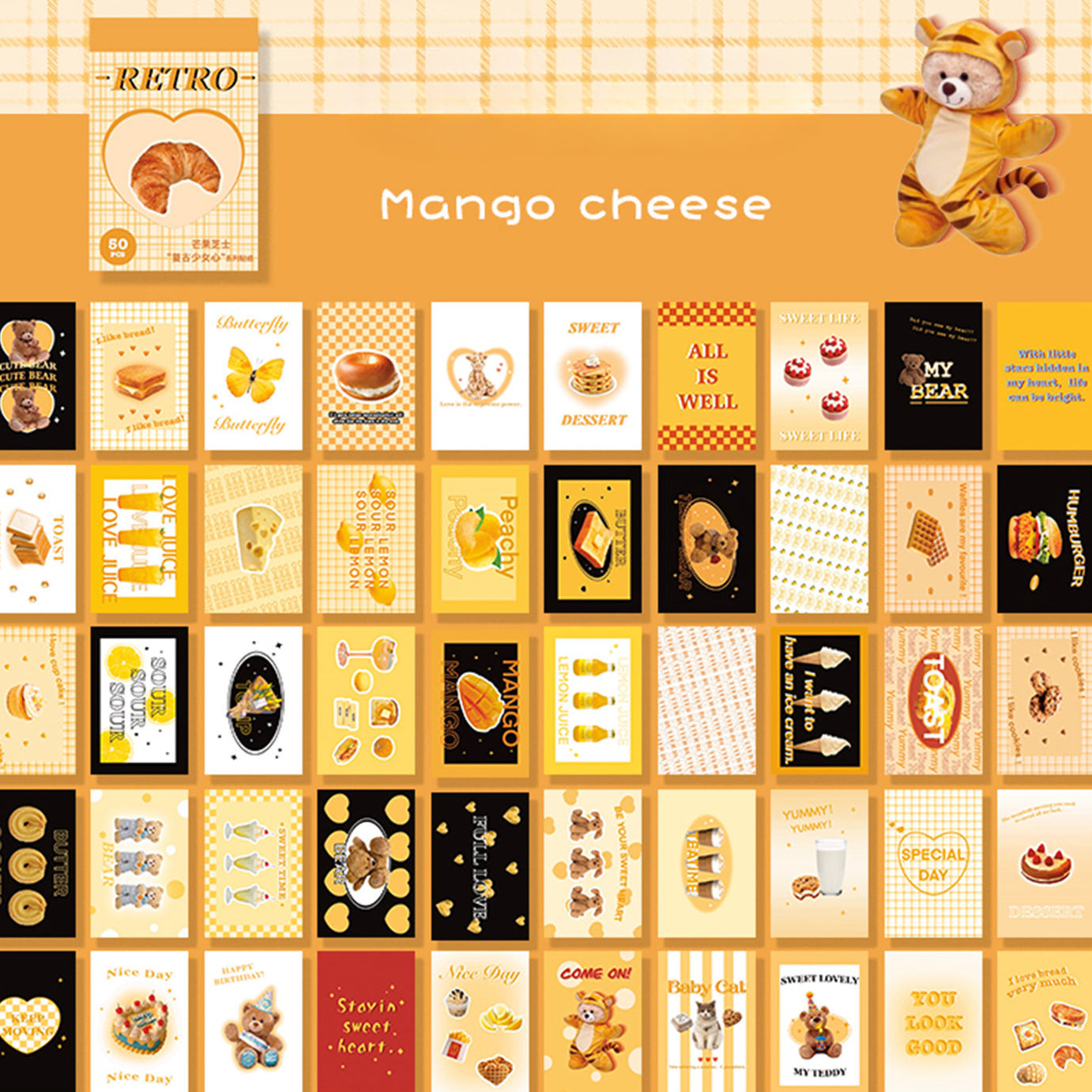 Wholesale Paper Hand Account Decoration Material Stickers 50 Sheets