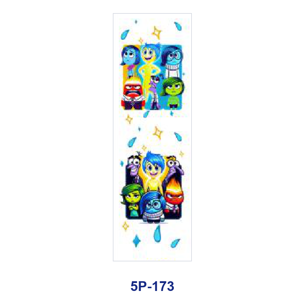 Wholesale 2/ 8/ 16pcs Cute Colorful Cartoon Element Print Pen and Bookmark Stickers UV DTF Wraps OLY Exclusive