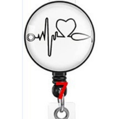 Wholesale Easy Pull Button Nurse Retractable Badge Scroll ABS Keychain