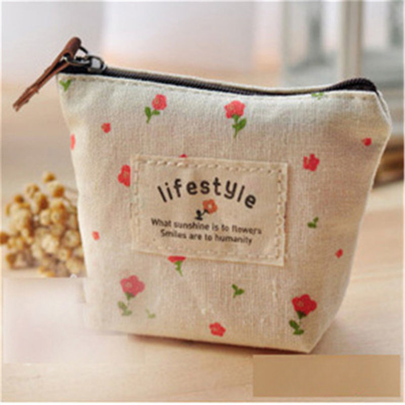Wholesale Fabric Canvas Coin Purse Keychain