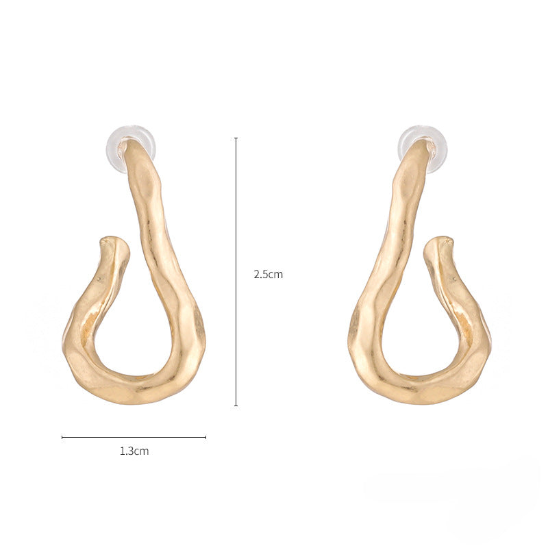 Wholesale Irregular Shape Textured Earrings