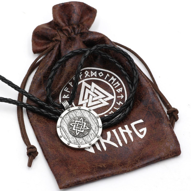 Wholesale Nordic Norse Mythology Viking Slavic Double-sided Men's Necklaces