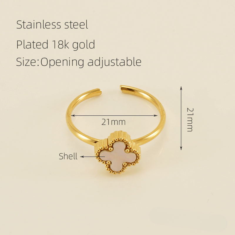 Anillos de acero de titanio de oro al por mayor