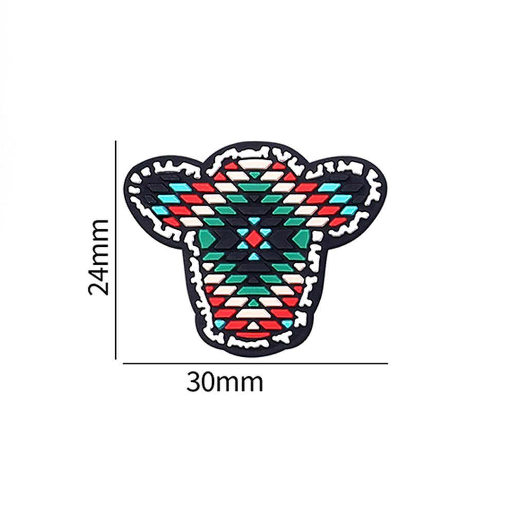 Wholesale 20pcs Cartoon Western Style Learning Highland Cattle Silicone Beads