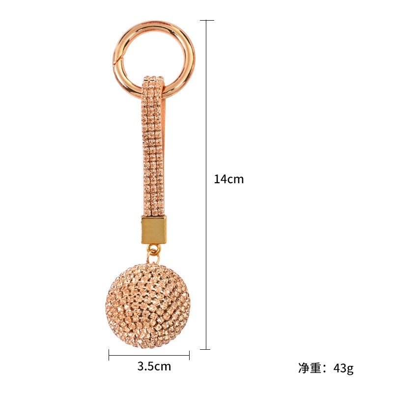 Wholesale Water Diamond Claw Chain Ball Backpack Pendant Car Keychains