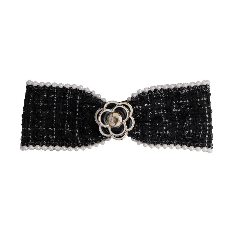 Wholesale Camellia Small Fragrant Bow Hair Clip