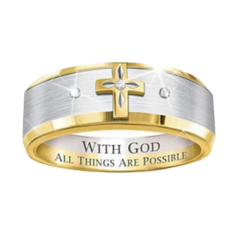 Wholesale Two tone Gold Business Fashion Rings