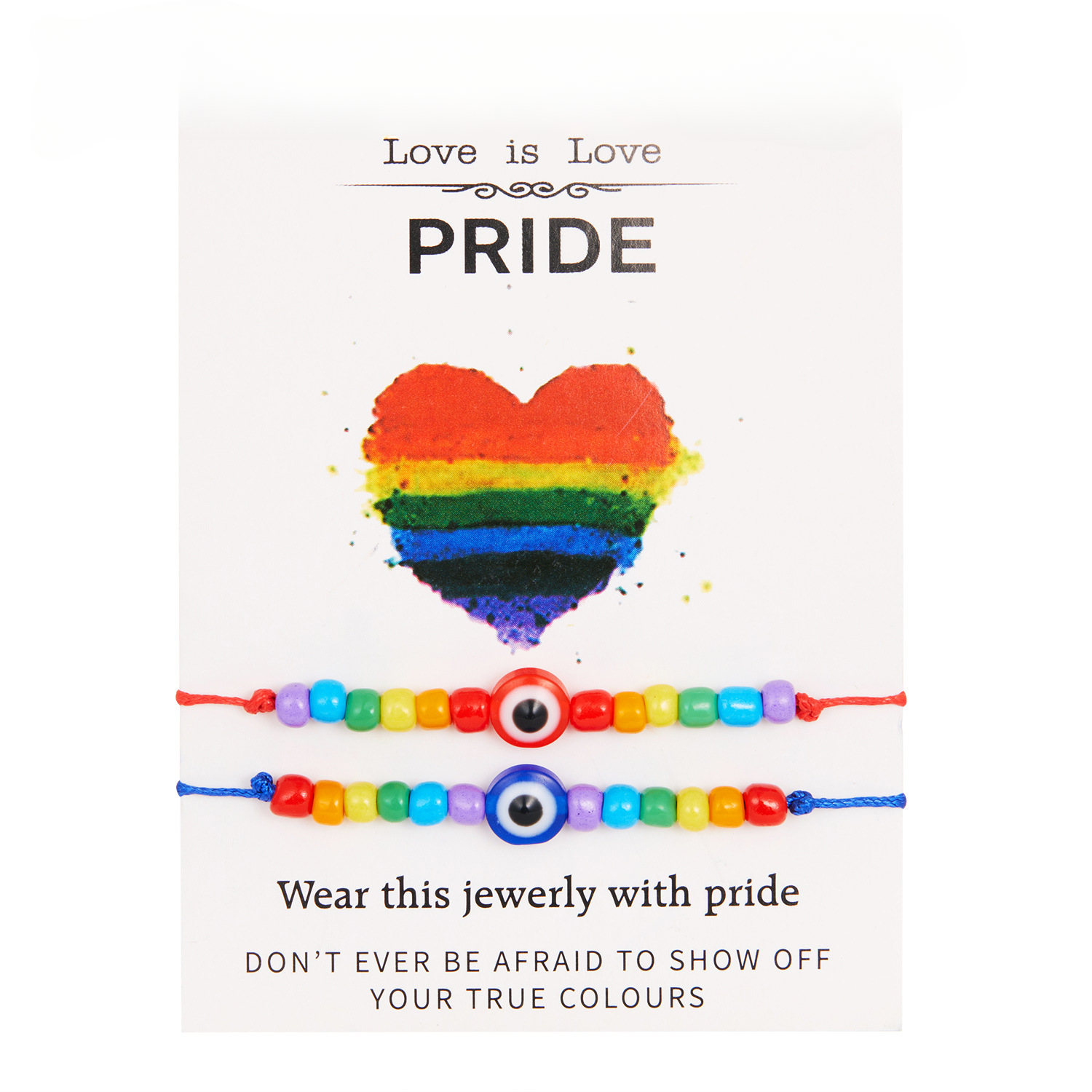 Tarjeta de papel de Rainbow Ojos al por mayor CARJA DE CARIENTES 2 PACK AJUSTE AJUSTABLE AJUSTABLE