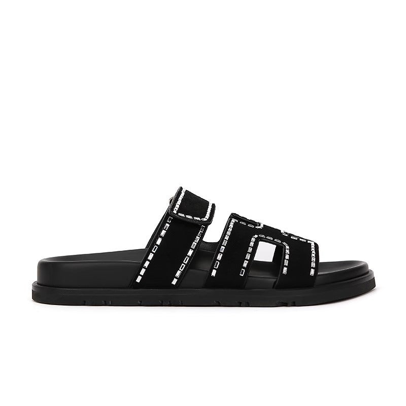 Wholesale Velcro Casual Thick Bottom H Shape Sandals