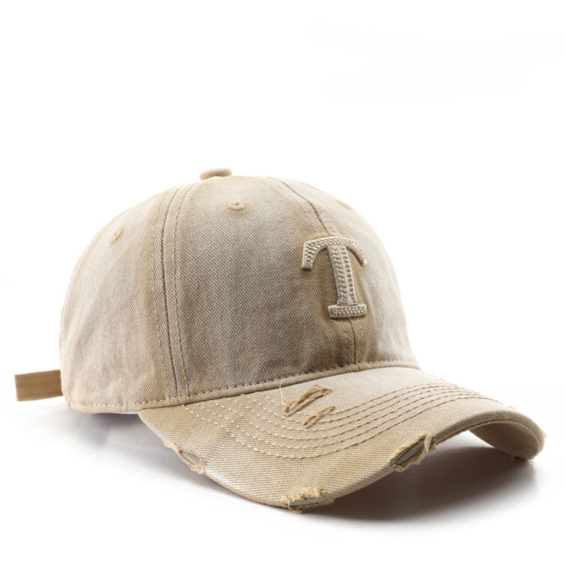 卸売ヴィンテージレターコットンベースボールキャップ