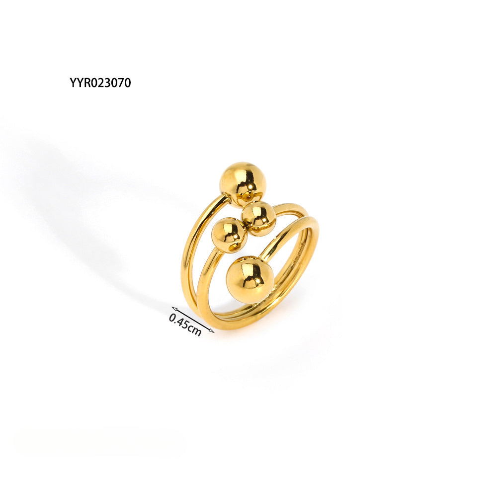 Wholesale 18K Gold Stainless Steel Ring