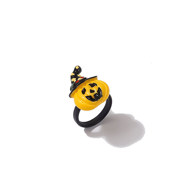 Wholesale Halloween Ghost Pumpkin Head Multiple Resin Rings