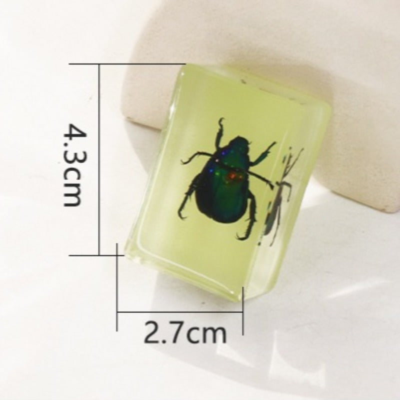 Wholesale 12pcs Luminous Real Insect Scorpion Desktop Resin Ornaments