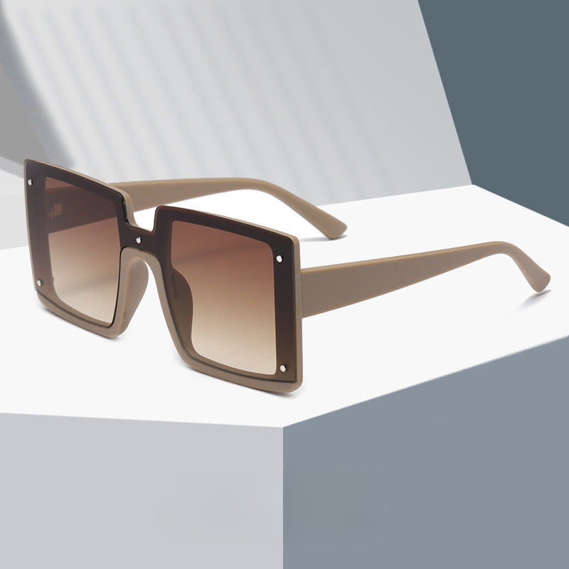 Wholesale Conjoined Large Square Frame PC Sunglasses