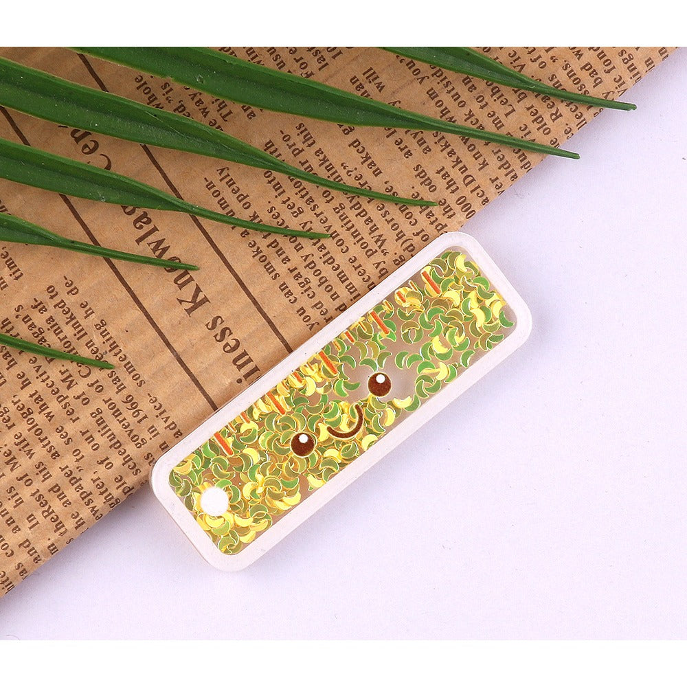 Wholesale 10pcs Quicksand Cartoon Cute Smiley Car Personalized Accessories Acrylic DIY Patches