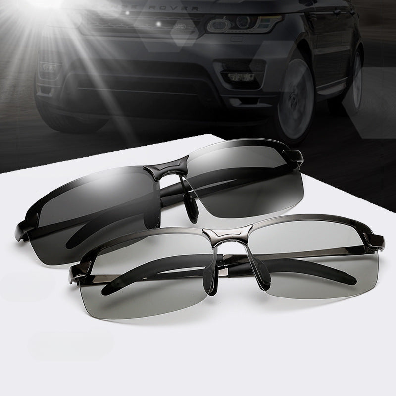 Wholesale Zhendianzhibao Men's Color Changing Polarized PC Sunglasses