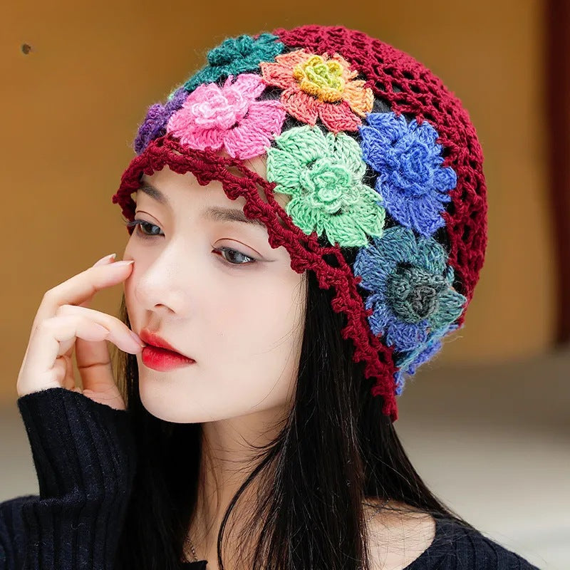 Wholesale Knitted Hollow Crochet Woolen Hat