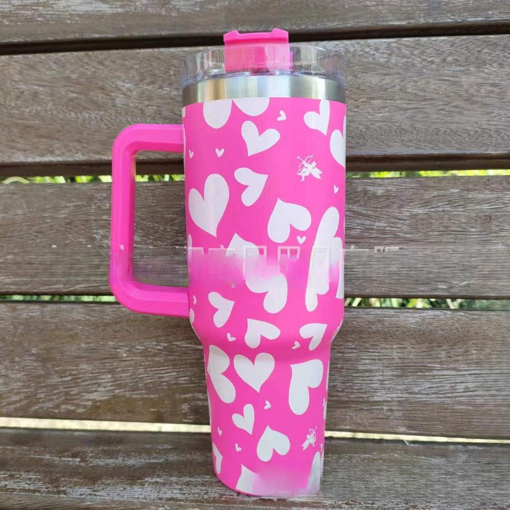 Wholesale Tumbler Double-layer Stainless Steel Valentine's Day Insulated Cup Ice Bullies Cup