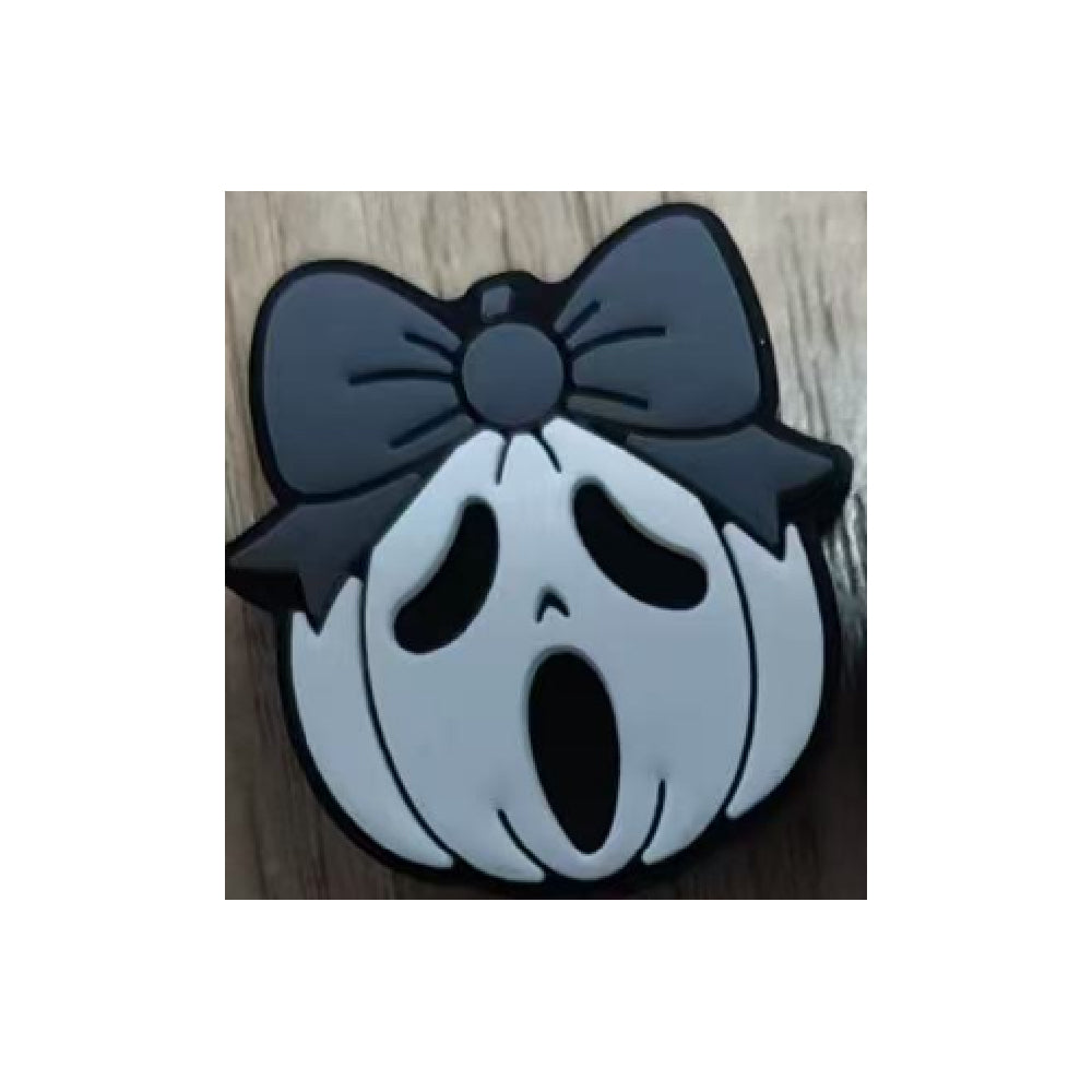 Wholesale 10pcs 2D Bow Bell Silicone Beads DIY Beads