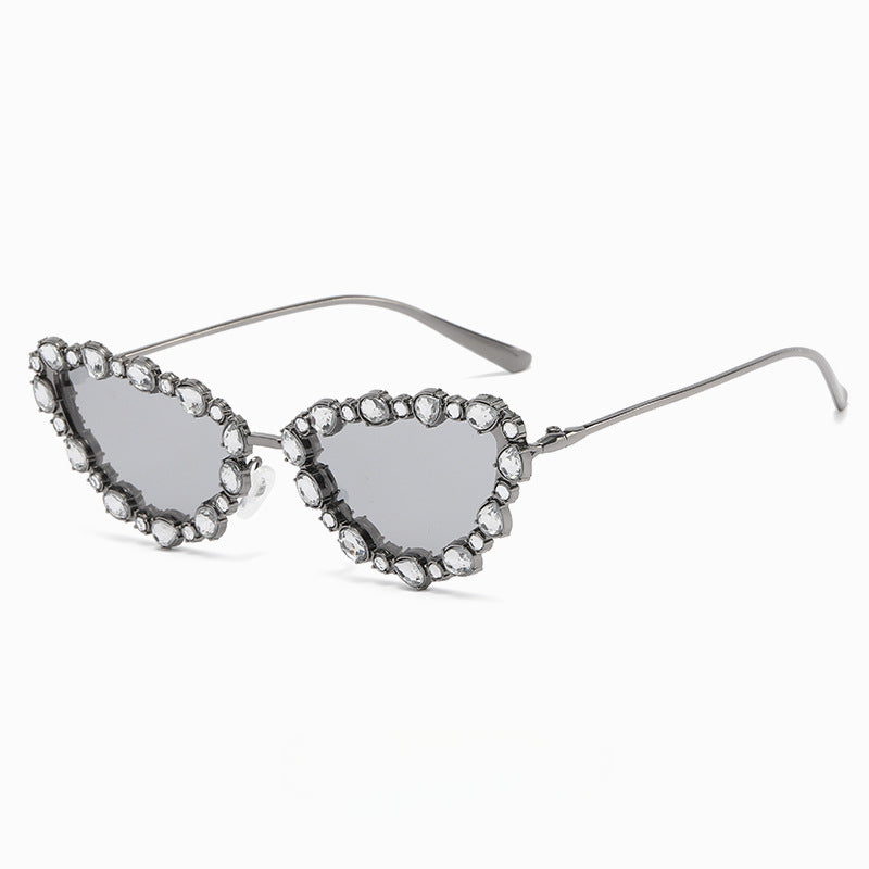 Wholesale PC Diamond Cat Eye Y2K Sunglasses
