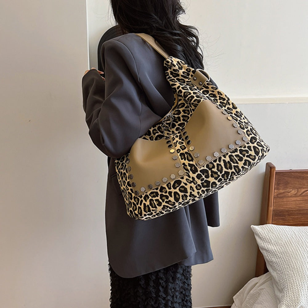 Wholesale Western Style Crossbody Large Capacity Leopard Print Shoulder Bag