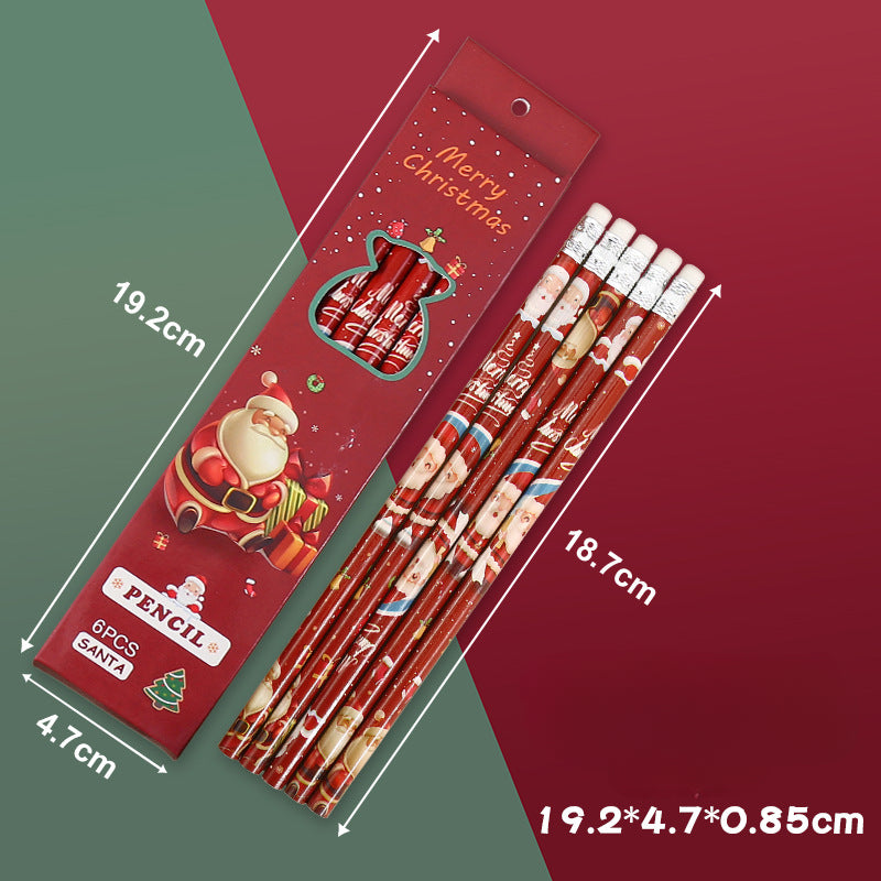 Wholesale Christmas Cartoon Cute Wooden Pencils
