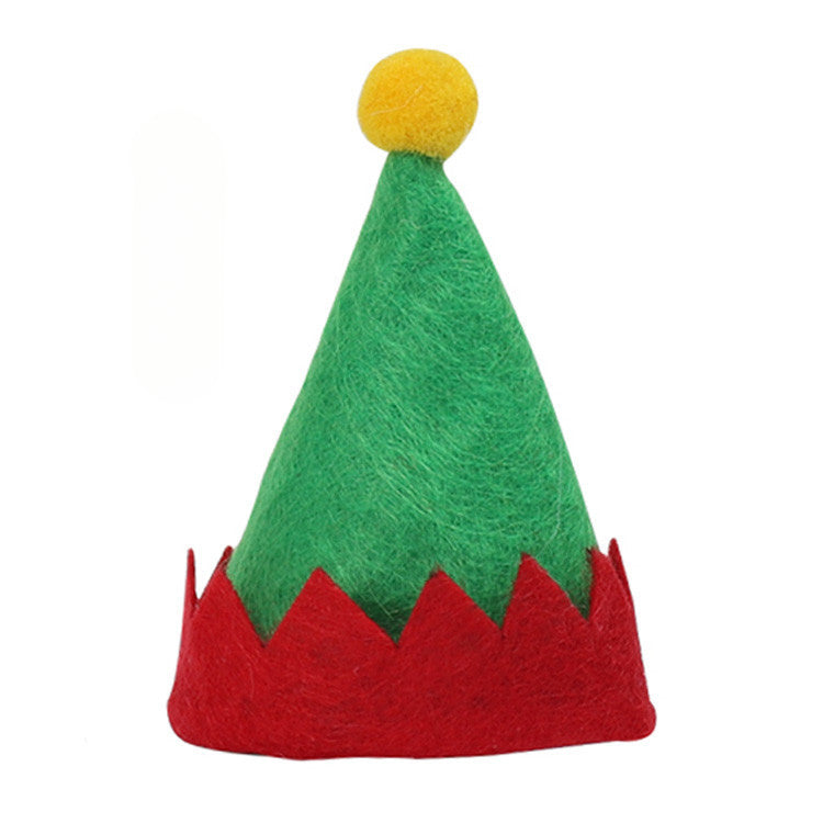 Wholesale 12pcs/pack Hot Sale Mini Santa Hat Non Woven Lollipop Hat Party Supplies