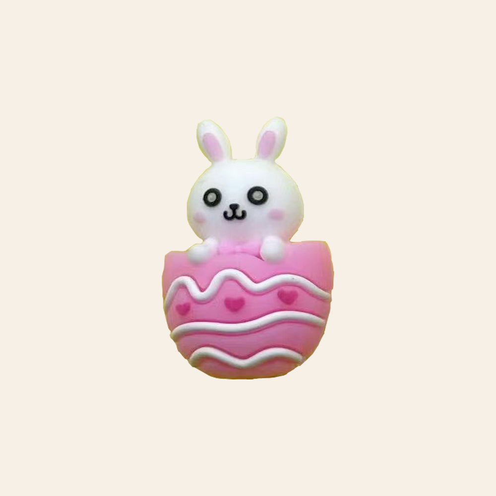 Wholesale 10pcs Cute Colorful Cartoon Flower Eggs DIY Beads