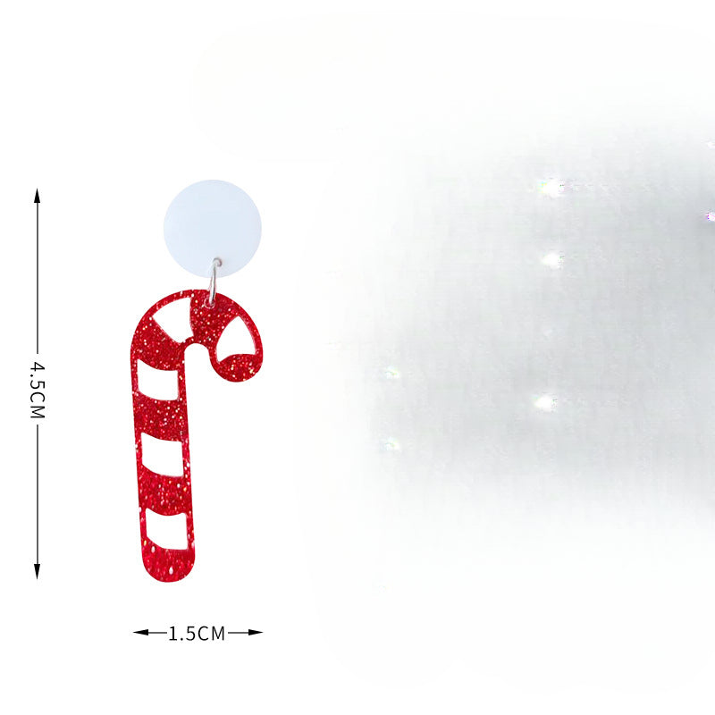 Wholesale Santa Hat, Christmas Tree, Gingerbread Man, Small Snowflake Earrings