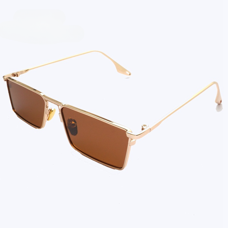 Wholesale Polarized Metal Small Square Frame PC Sunglasses