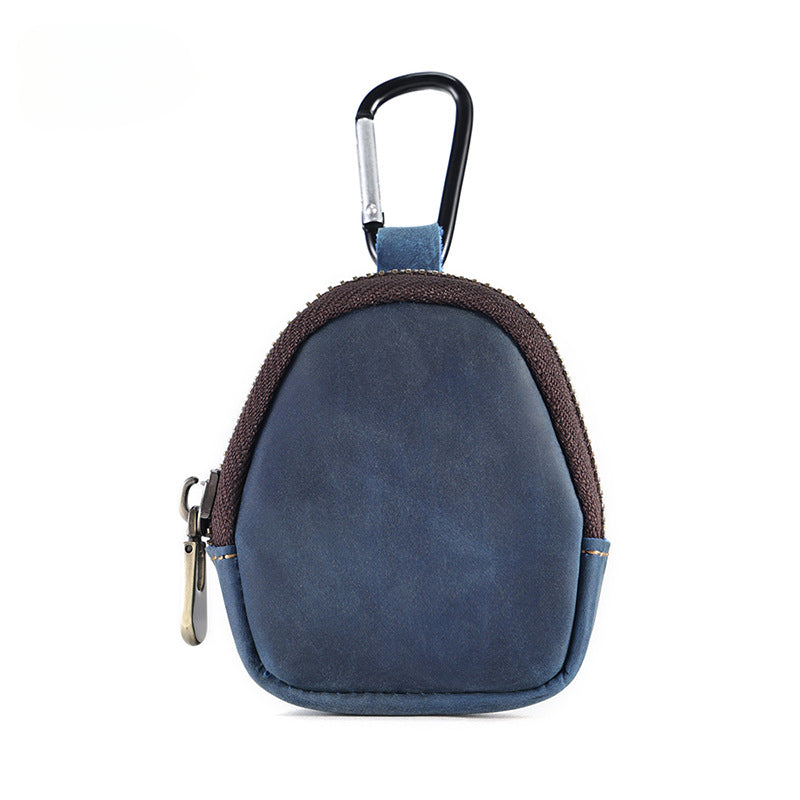 Wholesale Genuine Leather Zipper Pendant Coin Holder Coin Purse