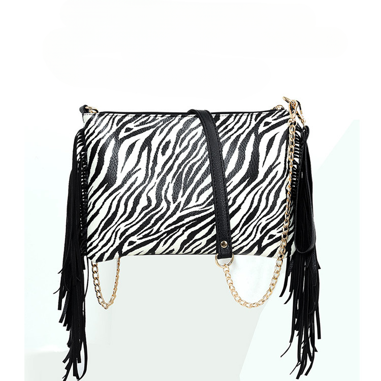 Bolsa de borla de leopardo de PU One One