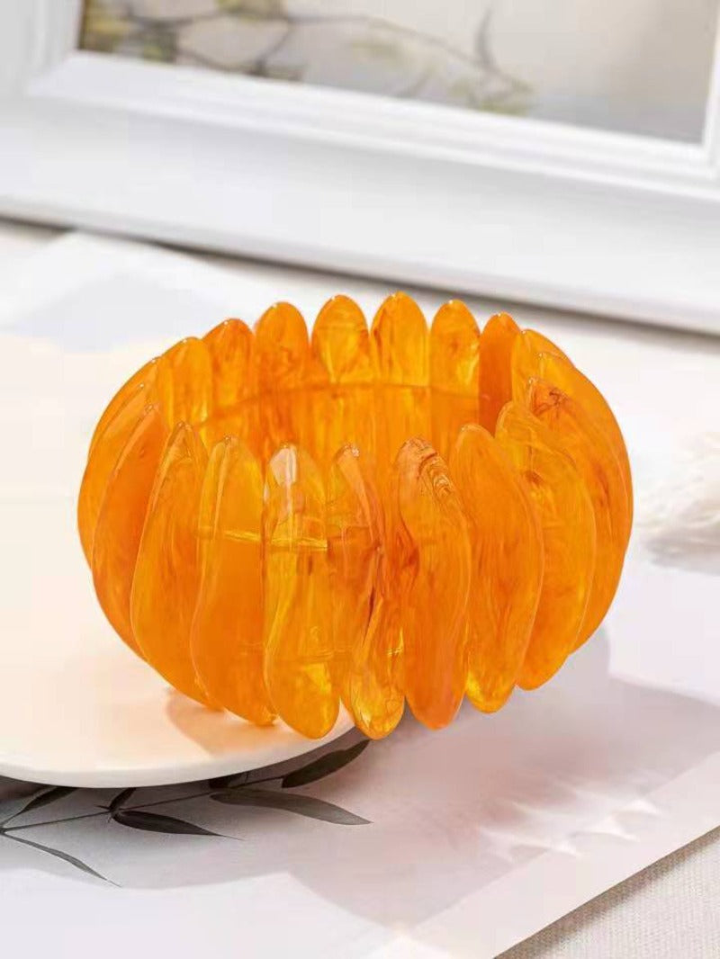 Wholesale Fashion Mixed Color Acrylic Resin Bracelet